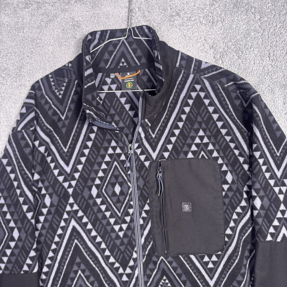 Roark Jacket Mens XXL 2XL Manawa Tapu Landfall Fleece Hunter Full Zip Aztec - Picture 4 of 11